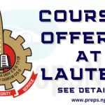 Courses Offered in LAUTECH