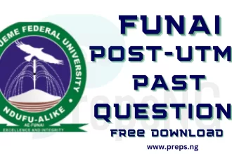 Download Free FUNAI Post UTME Past Questions