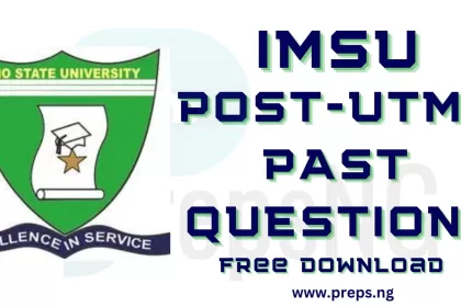 Download Free IMSU Post UTME Past Questions