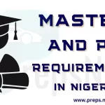 Master’s and Postgraduate Requirements in Nigeria