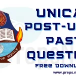 UNICAL Post UTME Past Questions and Answers