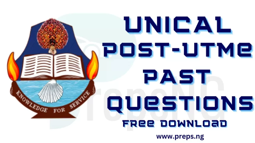 UNICAL Post UTME Past Questions and Answers