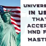 Universities in USA that Accept HND for Masters Programs