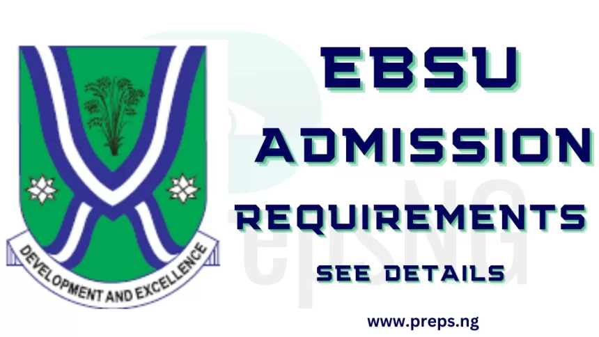 EBSU Admission Requirements