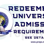 Redeemer's University Admission Requirements