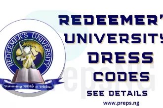 Redeemer's University Dress Code and Approved Items for Fresh Students