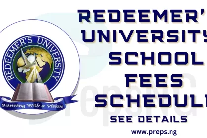 Redeemer's University School Fees Schedule