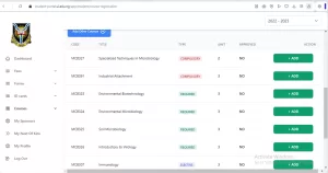 University of Ibadan Course Dashboard 