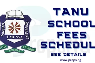 Tansian University School Fees Schedule