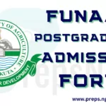 FUNAAB Specialized Postgraduate Admission Form