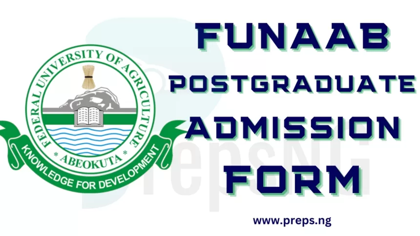 FUNAAB Specialized Postgraduate Admission Form