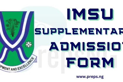 IMSU Supplementary Admission Form