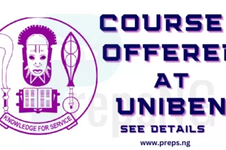 List of Courses Offered in UNIBEN