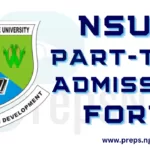 NSUK Part-Time Admission Form
