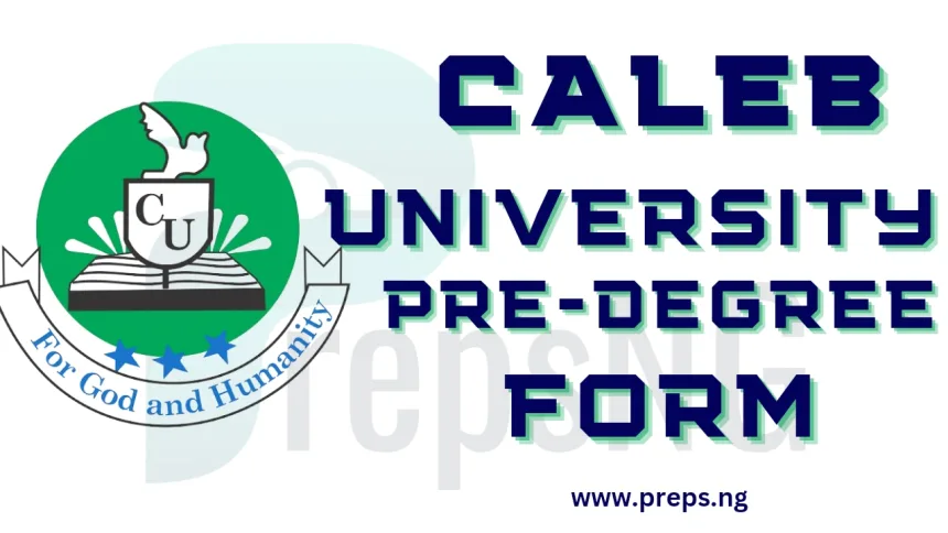 Caleb University Pre-Degree Admission Form