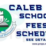Caleb University School Fees Schedule