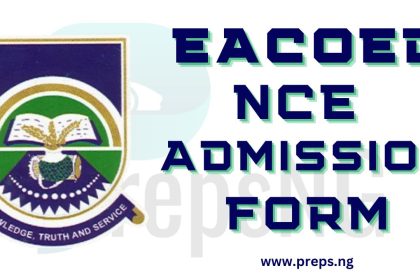 Emmanuel Alayande COE NCE Admission Form