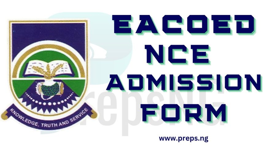 Emmanuel Alayande COE NCE Admission Form