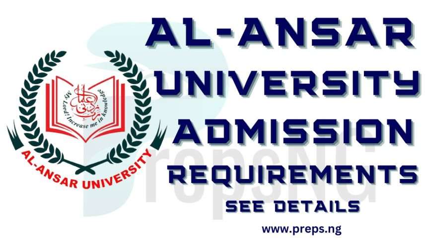 Al-Ansar University Admission Requirements