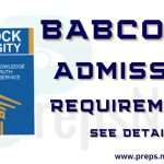 Babcock University Admission Requirements