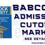 Babcock University Cut Off Marks