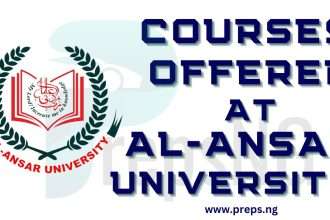 Complete List of Courses Offered in Al-Ansar University