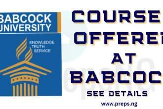 Complete List of Courses offered in Babcock University