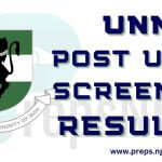 How to Check UNN Post UTME Results