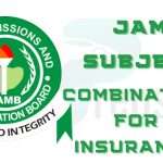 JAMB Subject Combination for Insurance