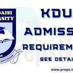 KolaDaisi University, KDU Admission Requirements