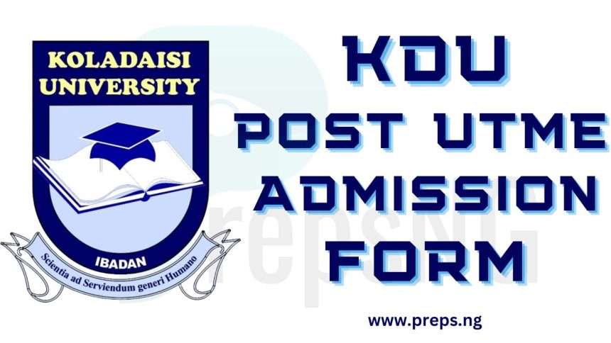 KolaDaisi University Post Utme Form