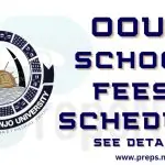 OOU School Fees Schedule