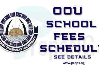 OOU School Fees Schedule