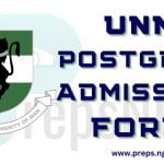 UNN Postgraduate Admission Form