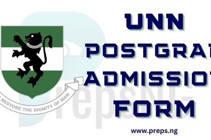 UNN Postgraduate Admission Form