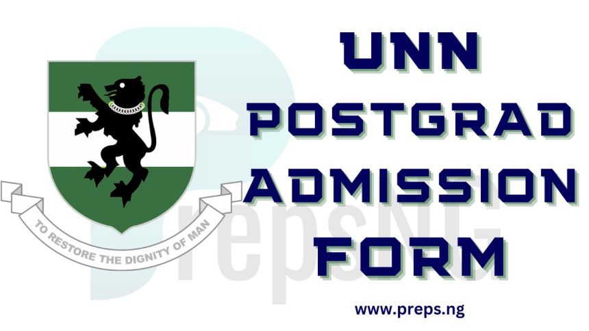 UNN Postgraduate Admission Form