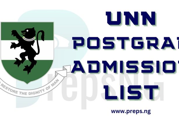 UNN Postgraduate Admission List