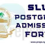 SLU Postgraduate Admission Form
