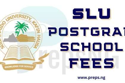 SLU Postgraduate School Fees Schedule