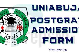 UNIABUJA Postgraduate Admission Form