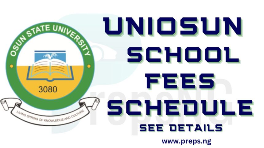 UNIOSUN School Fees Schedule