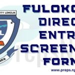 FULOKOJA Direct Entry Screening Form