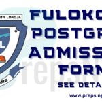 FULOKOJA Postgraduate Admission Form