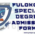 FULOKOJA Special Degree Programmes Admission Form