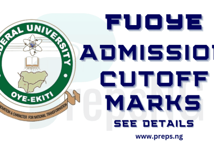 FUOYE Departmental Cut-Off Marks