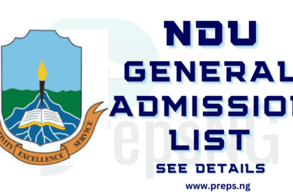 Niger Delta University, NDU Admission List 2025/2026 is Out - Step-by-Step Guide to Check Your Status 14 Niger Delta University, NDU Admission List