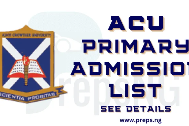 Ajayi Crowther University Admission List