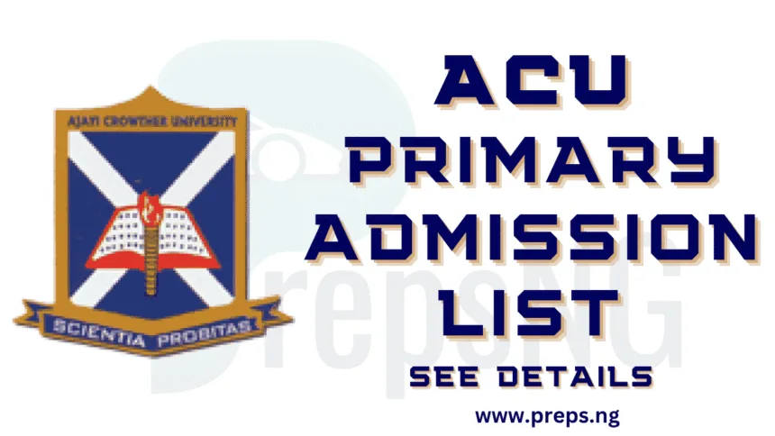 Ajayi Crowther University Admission List