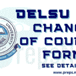 DELSU Direct Entry Change of Course Form