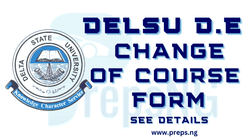 DELSU Direct Entry Change of Course Form